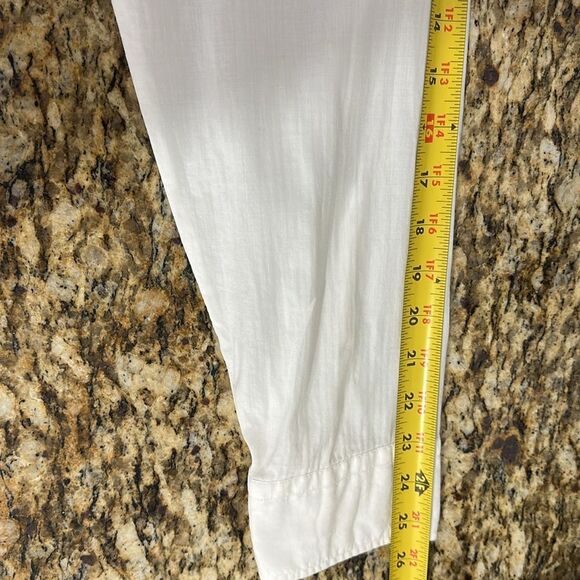 Billy Reid Standard Classic White Casual Button-Down Shirt Size XL - Picture 9 of 11